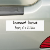 soldaat - bumpersticker (Op auto)