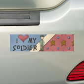 Soldaat-Bumpersticker militair Collectie Leger Bumpersticker (Op auto)