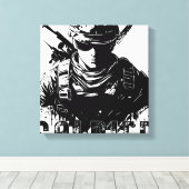 soldaat canvas afdruk (Insitu (Houten vloer))