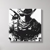 soldaat canvas afdruk (Voorkant)