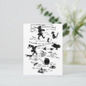 Soldaat, Cat en Rat Rebus Poem Briefkaart (Staand voorkant)