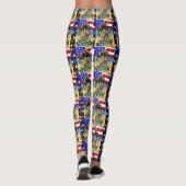 Soldaat Dachshond Leggings (Achterkant)