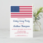 Soldaat die weggaat partij Moderne Amerikaanse vla Kaart (Staand voorkant)