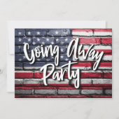 Soldaat die weggaat partijpatriottisch kaart (Voorkant)