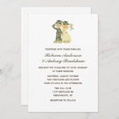 Soldaat en bruid bruiloft uitnodigingen (Voorkant / Achterkant)