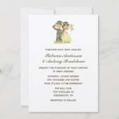 Soldaat en bruid bruiloft uitnodigingen (Voorkant)