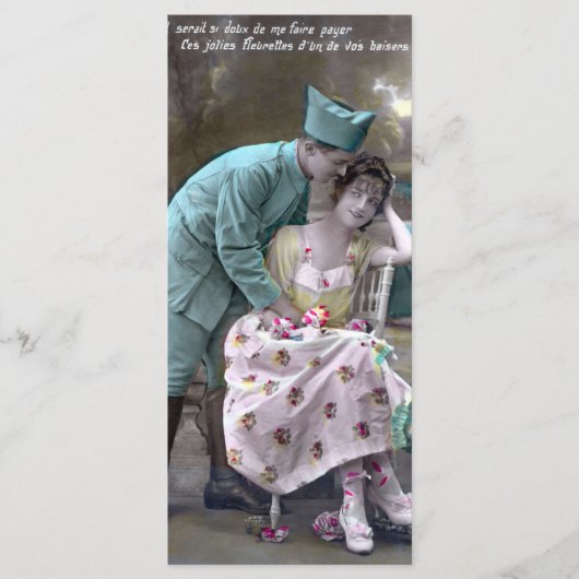 Soldaat en geliefde Bladwijzer Menu (Voorkant)