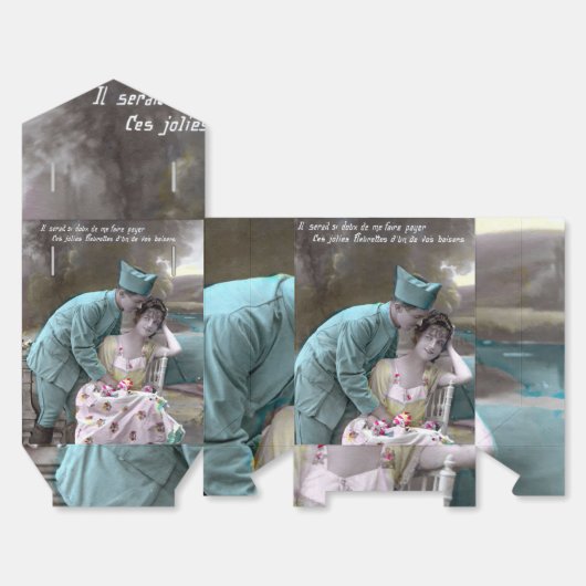 Soldaat en minnaar bedankdoosjes (Ongevouwen)