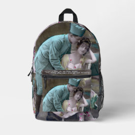 Soldaat en minnaar bedrukte rugzak