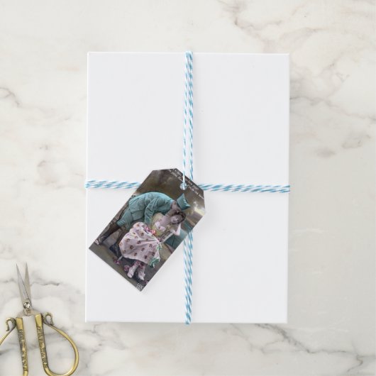 Soldaat en minnaar cadeaulabel (Met Touw)