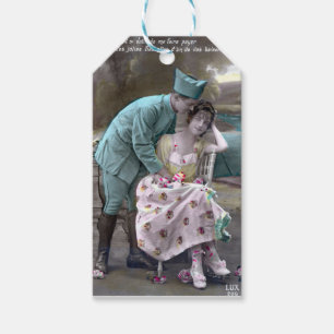 Soldaat en minnaar cadeaulabel