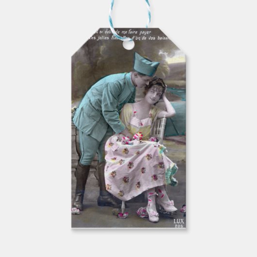 Soldaat en minnaar cadeaulabel (Voorkant)