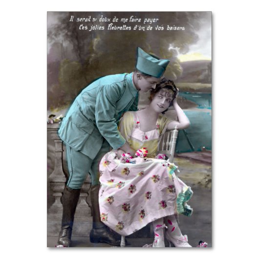 Soldaat en minnaar kaart (Voorkant)