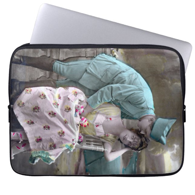 Soldaat en minnaar laptop sleeve (Voorkant)
