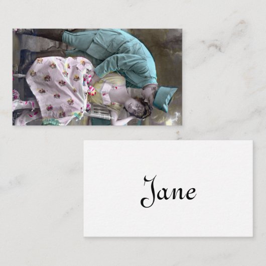 Soldaat en minnaar plaatskaartje (Voorkant / Achterkant)