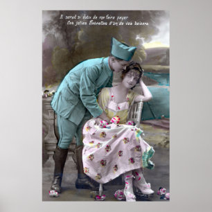 Soldaat en minnaar poster