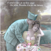 Soldaat en minnaar sticker (Voorkant)