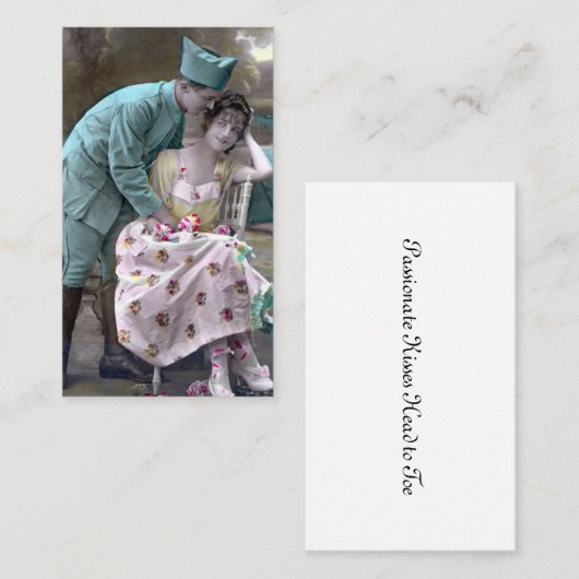 Soldaat en minnaar visitekaartje (Voorkant / Achterkant)