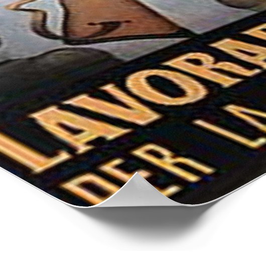 Soldaat en Worker Poster (Hoek)