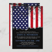 Soldaat gaat weg Party Aankondiging | FS uitnodige (Voorkant / Achterkant)