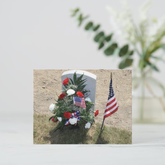 Soldaat-grave Briefkaart (Staand voorkant)