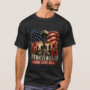 Soldaat-herdenkingsgrafiek 'All Gave Some Some Gav T-shirt
