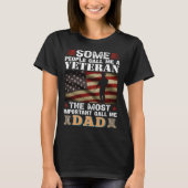 Soldaat Honor Duty America Mensen noemen me Vetera T-shirt (Voorkant)