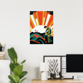 Soldaat Illustratie Poster (Thuiskantoor)