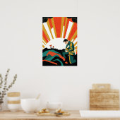Soldaat Illustratie Poster (Keuken)