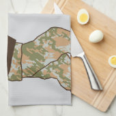 Soldaat in actie theedoek (Quarter Fold)
