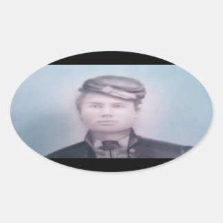 soldaat in burgeroorlog ovale sticker