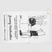 Soldaat in de Cartoon van het Franse buitenlandse  Golfhanddoek (Horizontaal)