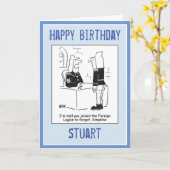 Soldaat in de Cartoon van het Franse buitenlandse  Kaart (Gele Bloem)