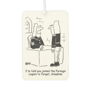 Soldaat in de Cartoon van het Franse buitenlandse Luchtverfrisser