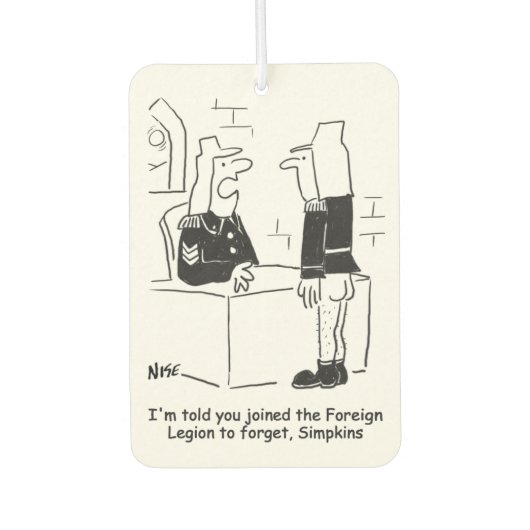 Soldaat in de Cartoon van het Franse buitenlandse  Luchtverfrisser (Voorkant)