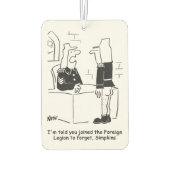 Soldaat in de Cartoon van het Franse buitenlandse  Luchtverfrisser (Achterkant)