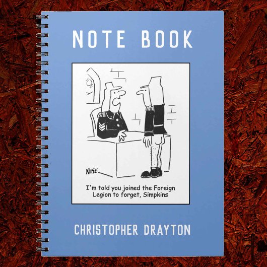 Soldaat in de Cartoon van het Franse buitenlandse  Notitieboek