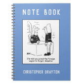 Soldaat in de Cartoon van het Franse buitenlandse  Notitieboek (Voorkant)