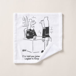 Soldaat in de Cartoon van het Franse buitenlandse  Washandje