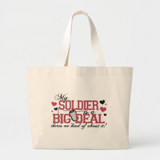 Soldaat is een grote deal tote bag (Voorkant)