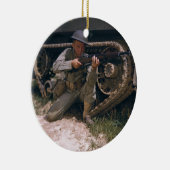 Soldaat Kneeling van de Tweede Wereldoorlog met Ga Keramisch Ornament (Rechts)