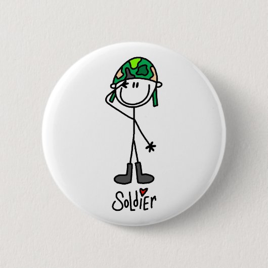 Soldaat Liefde Ronde Button 5,7 Cm (Voorkant)