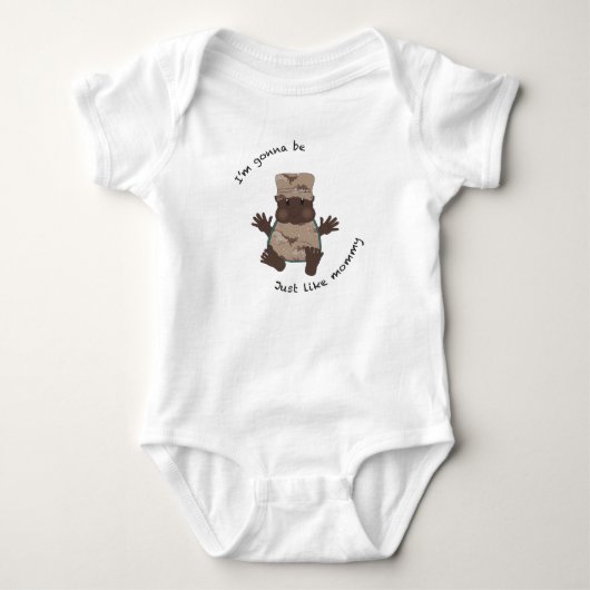 Soldaat mama romper (Voorkant)
