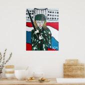 Soldaat meisje poster (Keuken)