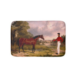 Soldaat met een agent badmat