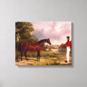 Soldaat met een agent canvas afdruk (Voorkant)