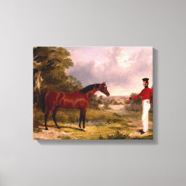 Soldaat met een agent canvas afdruk