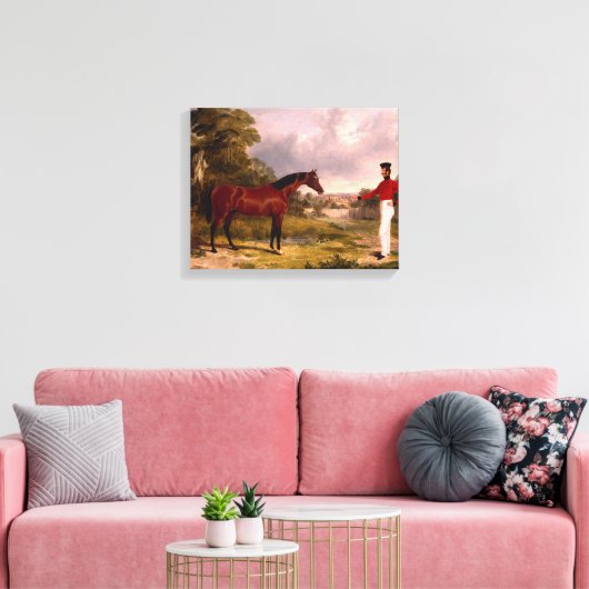 Soldaat met een agent canvas afdruk (Insitu (Woonkamer))