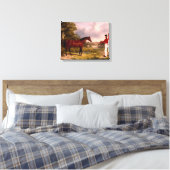 Soldaat met een agent canvas afdruk (Insitu (Slaapkamer))