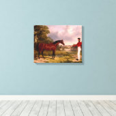 Soldaat met een agent canvas afdruk (Insitu (Houten vloer))